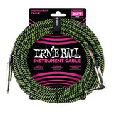 Ernie Ball 6066 Kitarakaapeli (Musta, Vihreä, 7,5m)