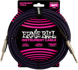Ernie Ball 6395 Instrument Cable 5,4 M (18 ft) - Black & Pur