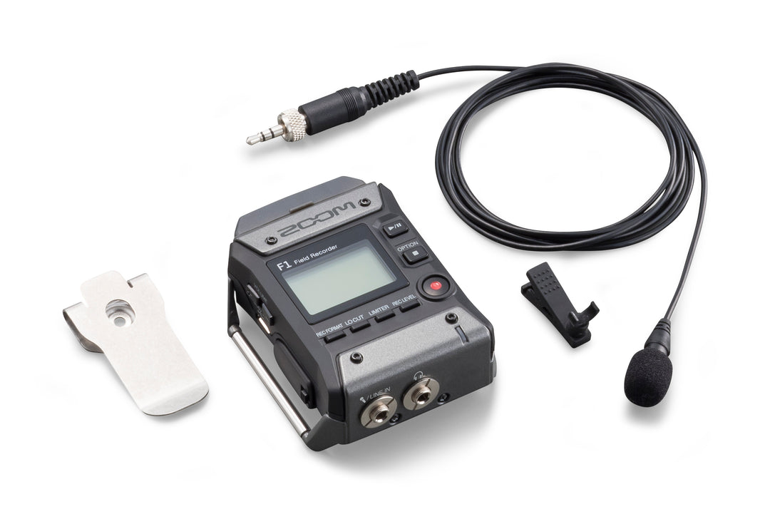 Zoom F1-LP Field Recorder + Lavalier mikrofoni
