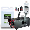 Marconi Full RGB Fog Machine (500 W, Musta) Bundle