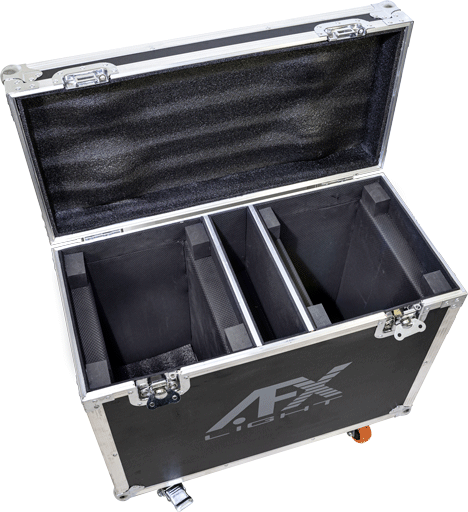 AFX Flightcase 2 x Beam 100 Moving Head -valoille