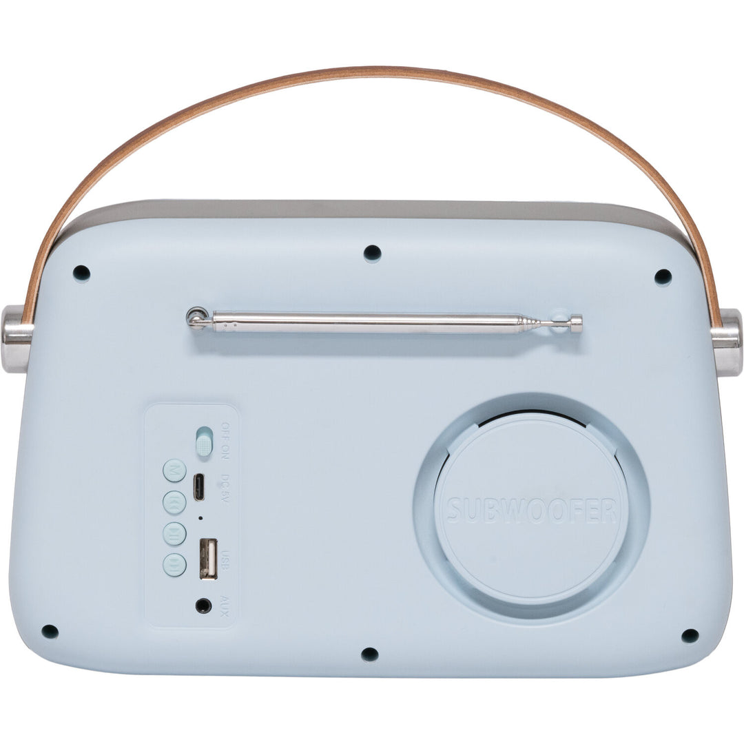 Madison Retro Radio m. Bluetooth, FM ja DAB (Vaaleansininen)