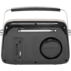 Madison Retro Radio med Bluetooth, FM ja DAB (Musta)