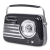 Madison Retro Radio m. Bluetooth ja FM (Musta)