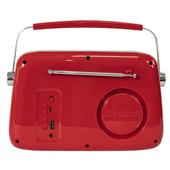 Madison Retro Radio Bluetoothilla ja FM:llä (Punainen)