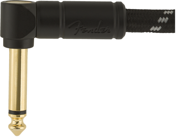 Fender Deluxe Kitarakaapeli Kulmapistoke (Black Tweed, 3m)