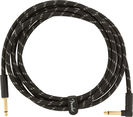 Fender Deluxe Kitarakaapeli Kulmapistoke (Black Tweed, 3m)