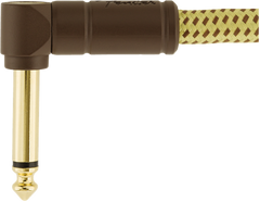 Fender Deluxe Kitarakaapeli Kulmapistoke (Tweed, 3m)