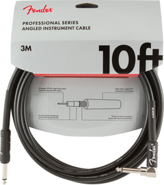 Fender Professional Kitarakaapeli Kulmapistoke (Sort, 3m)