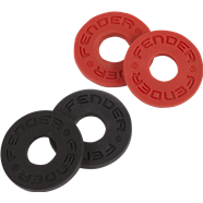 Fender Hihnasalvat 4-pack (punainen, musta)