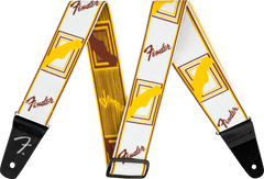 Fender Weighless Kitarahihna (White/Yellow/Brown, 2")