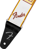 Fender Painoton kitarahihna (White/Yellow/Brown, 2")