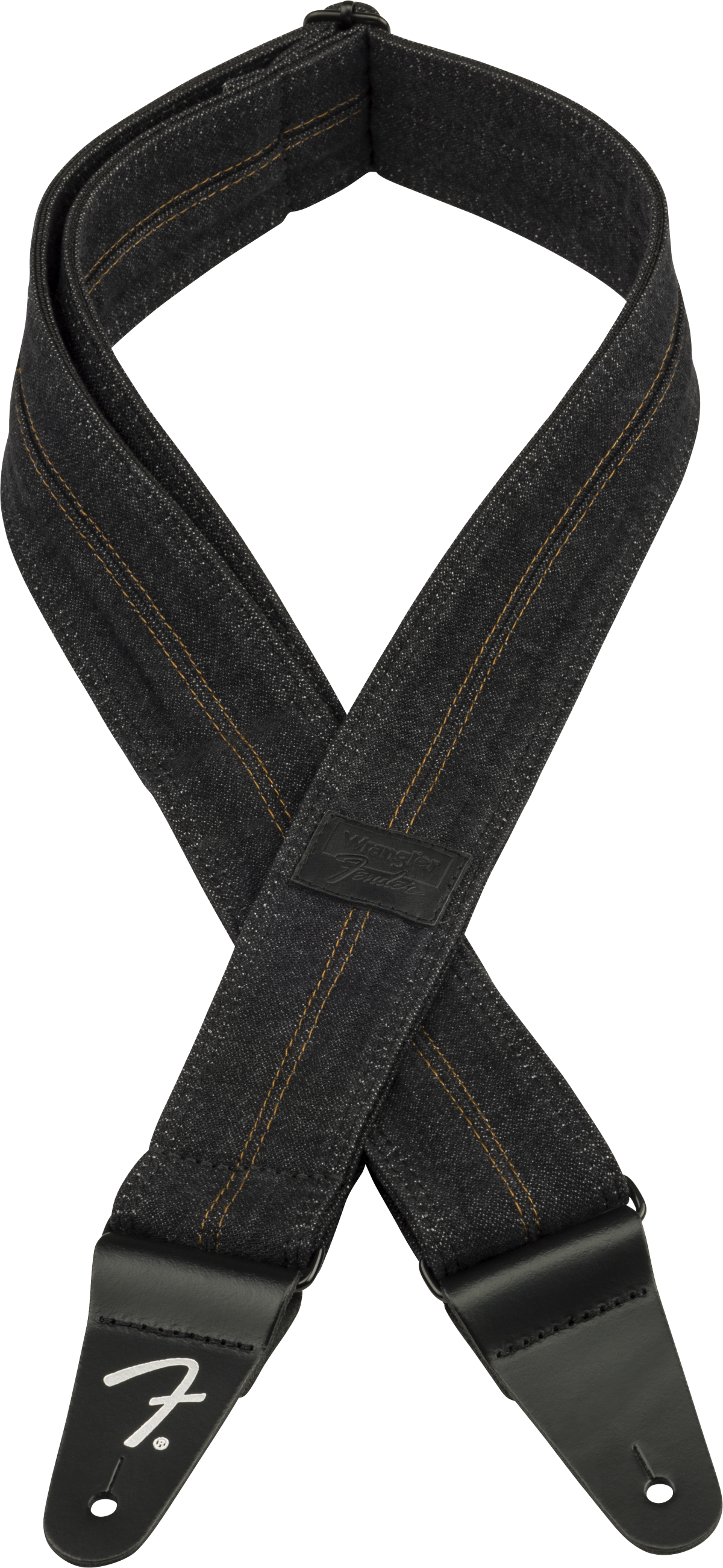 Fender x Wrangler Denim kitarahihna (pesty Black Stitch, 2")