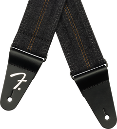 Fender x Wrangler Denim Kitarahihna (Washed Black Stitch, 2")