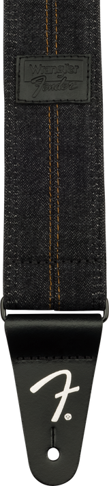 Fender x Wrangler Denim kitarahihna (pesty Black Stitch, 2")