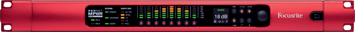 Focusrite RedNet MP8R mikrofonin esivahvistin