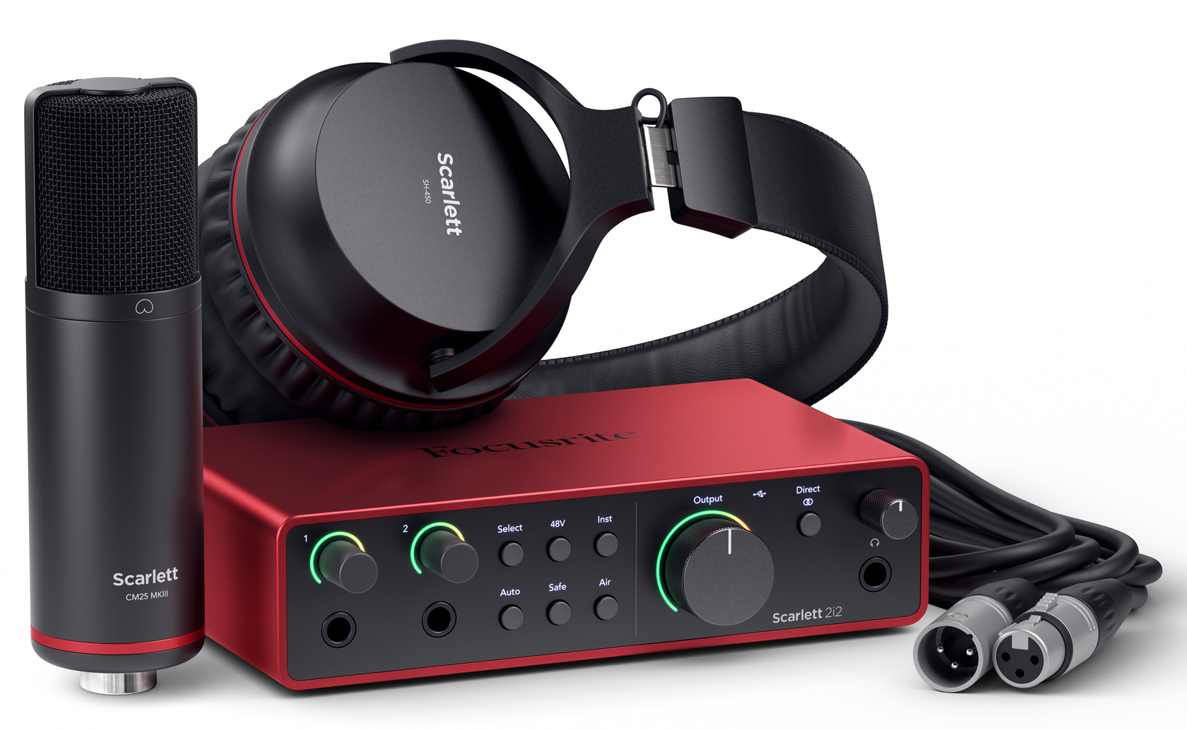 Focusrite Scarlett 2i2 Studio 4th Gen Äänikortit Paketti