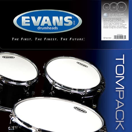 Evans EC2S Skin Pack Fusion Set Kirkas - 10", 12", 14"