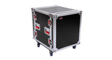 Gator G-TOUR 12U CAST rackcase 12U pyörillä