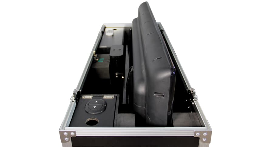 Gator G-TOUR ELIFT 55 flightcase sähköisellä näytönnostolla