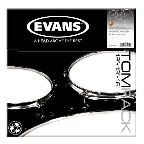 Evans G2 Skin Pack Standard Set Kirkas - 12", 13", 16"