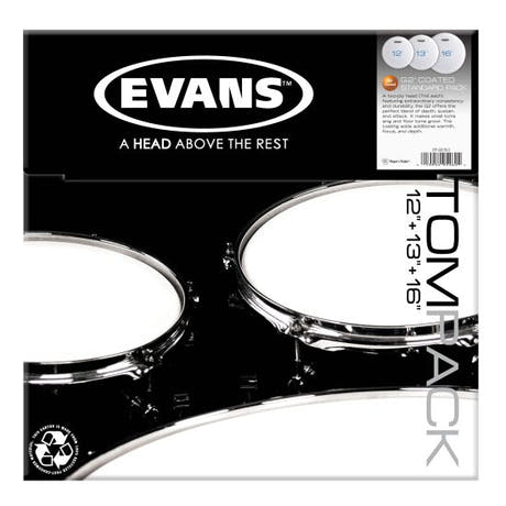 Evans G2 Skin Pack Standard Set päällystetty - 12", 13", 16"