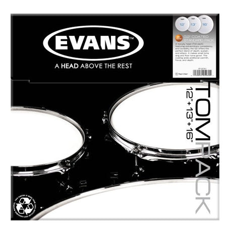 Evans G2 Skin Pack Standard Set päällystetty - 12", 13", 16"