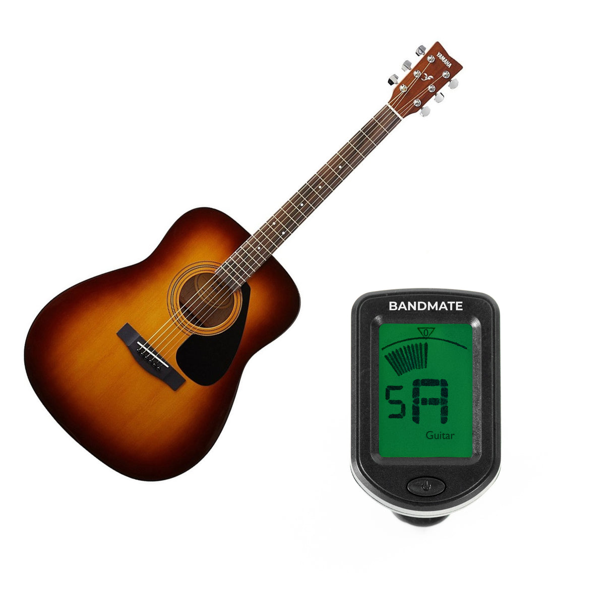Yamaha F310 Tuner -aloituspaketti (Tobacco Brown Sunburst)