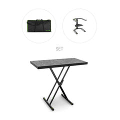 Gravity KSX 2 RD SET 2 - Kaksinkertainen X-mallinen kosketinsoitinteline ja tukitaso, setti 2