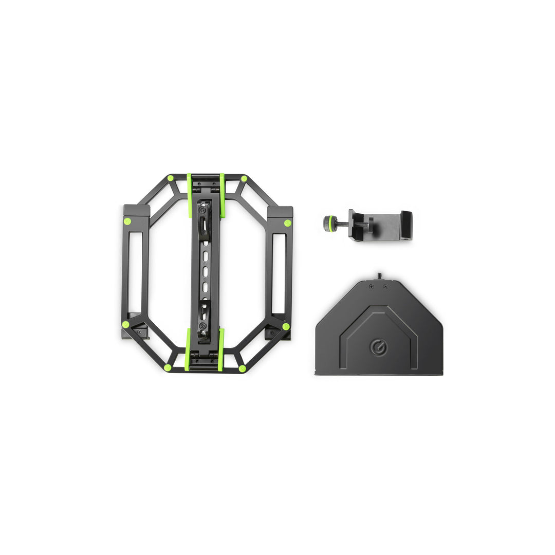 Gravity KSX 2 RD SET 2 - Kaksinkertainen X-mallinen kosketinsoitinteline ja tukitaso, setti 2