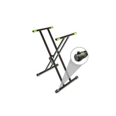Gravity KSX 2 RD SET 2 - Kaksinkertainen X-mallinen kosketinsoitinteline ja tukitaso, setti 2