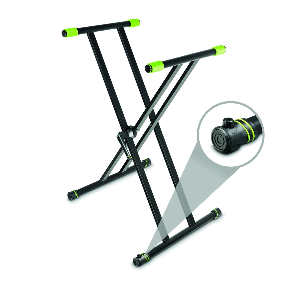 Gravity KSX 2 RD - Rapid Desk-setti kaksois X-kosketinsoitintelineellä
