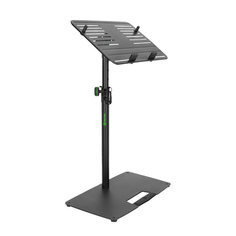 Gravity LTS T 02 B - Universelt laptopstativ med justerbare holdepinde og stålbase, sort