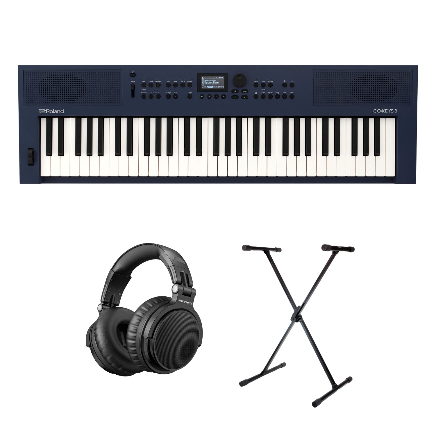Roland GO:KEYS 3 Starter Pack (Midnight Blue )