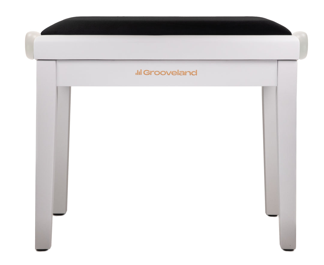 Grooveland KB200 Pianopenkki (Matta Valkoinen, Musta istuin)
