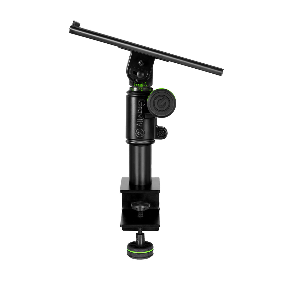 Gravity SP 3102 TM - Joustava studiomonitoritelinestand kiinnikkeellä pöytään