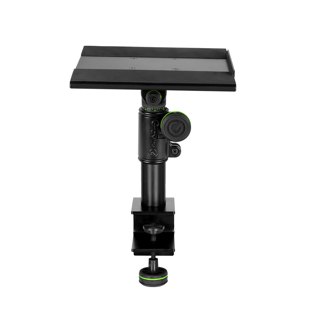 Gravity SP 3102 TM - Joustava studiomonitoritelinestand kiinnikkeellä pöytään