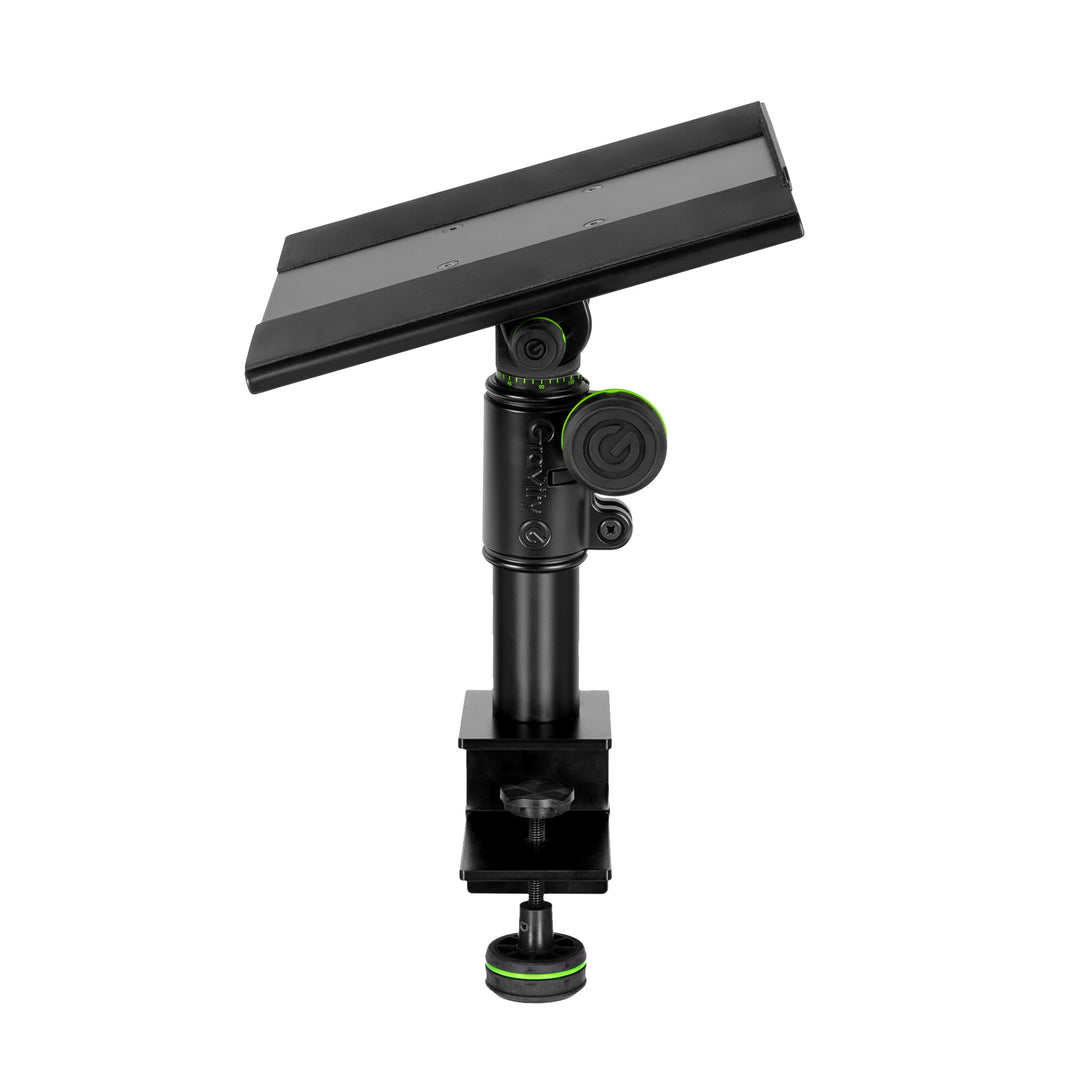 Gravity SP 3102 TM - Joustava studiomonitoritelinestand kiinnikkeellä pöytään