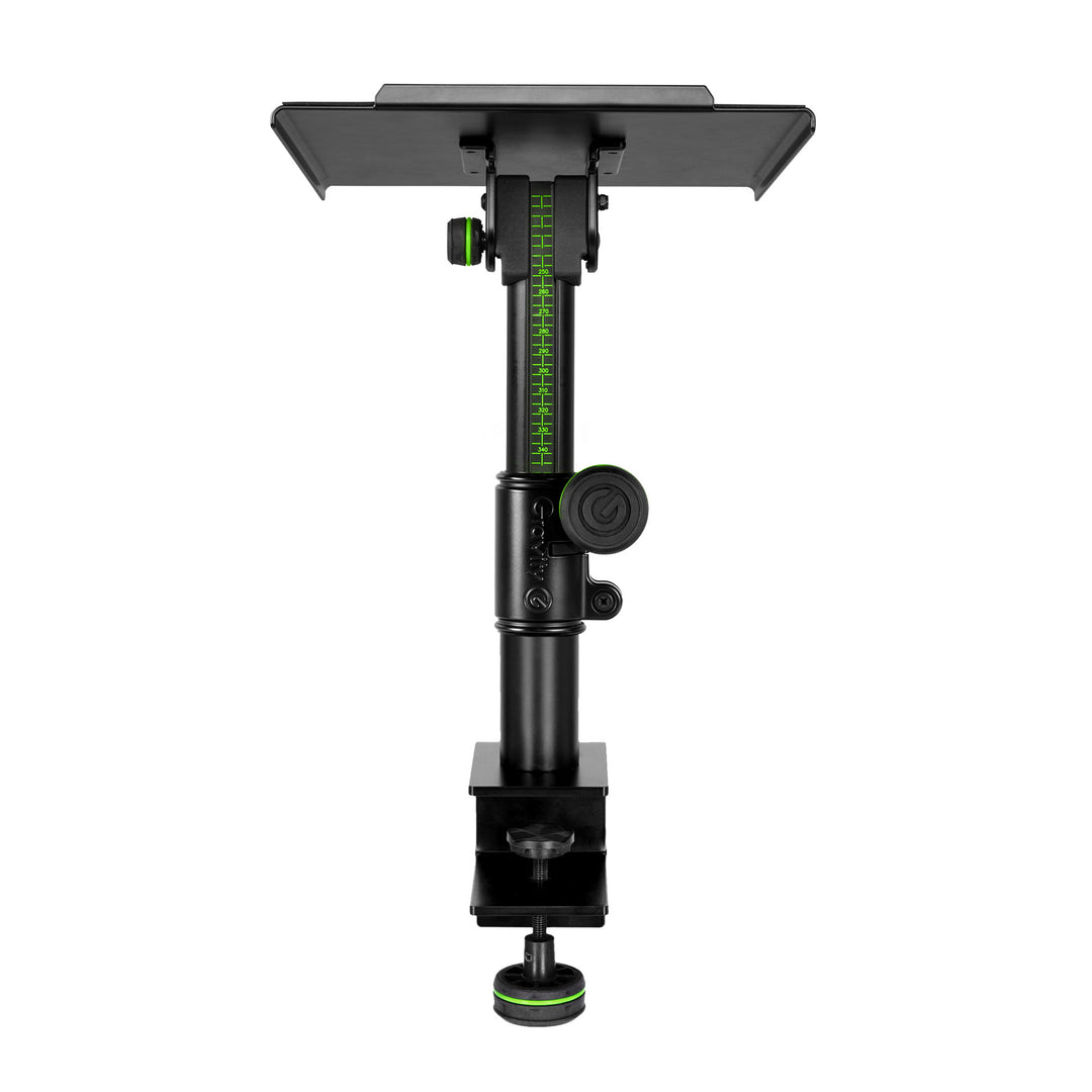 Gravity SP 3102 TM - Joustava studiomonitoritelinestand kiinnikkeellä pöytään