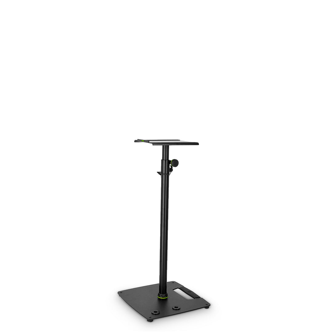 Gravity SP 3202 CS B – kaiutinteline studiomonitoreille, neliönmuotoinen teräsjalusta