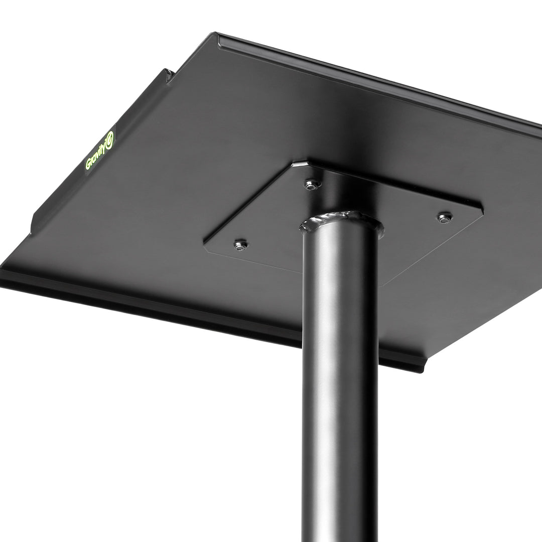 Gravity SP 3202 CS B – kaiutinteline studiomonitoreille, neliönmuotoinen teräsjalusta