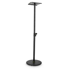 Gravity SP 3202 LR B - Teline studiomonitorikaiuttimelle suurella pyöreällä jalustalla