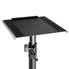Gravity SP 3202 LR B - Teline studiomonitorikaiuttimelle suurella pyöreällä jalustalla