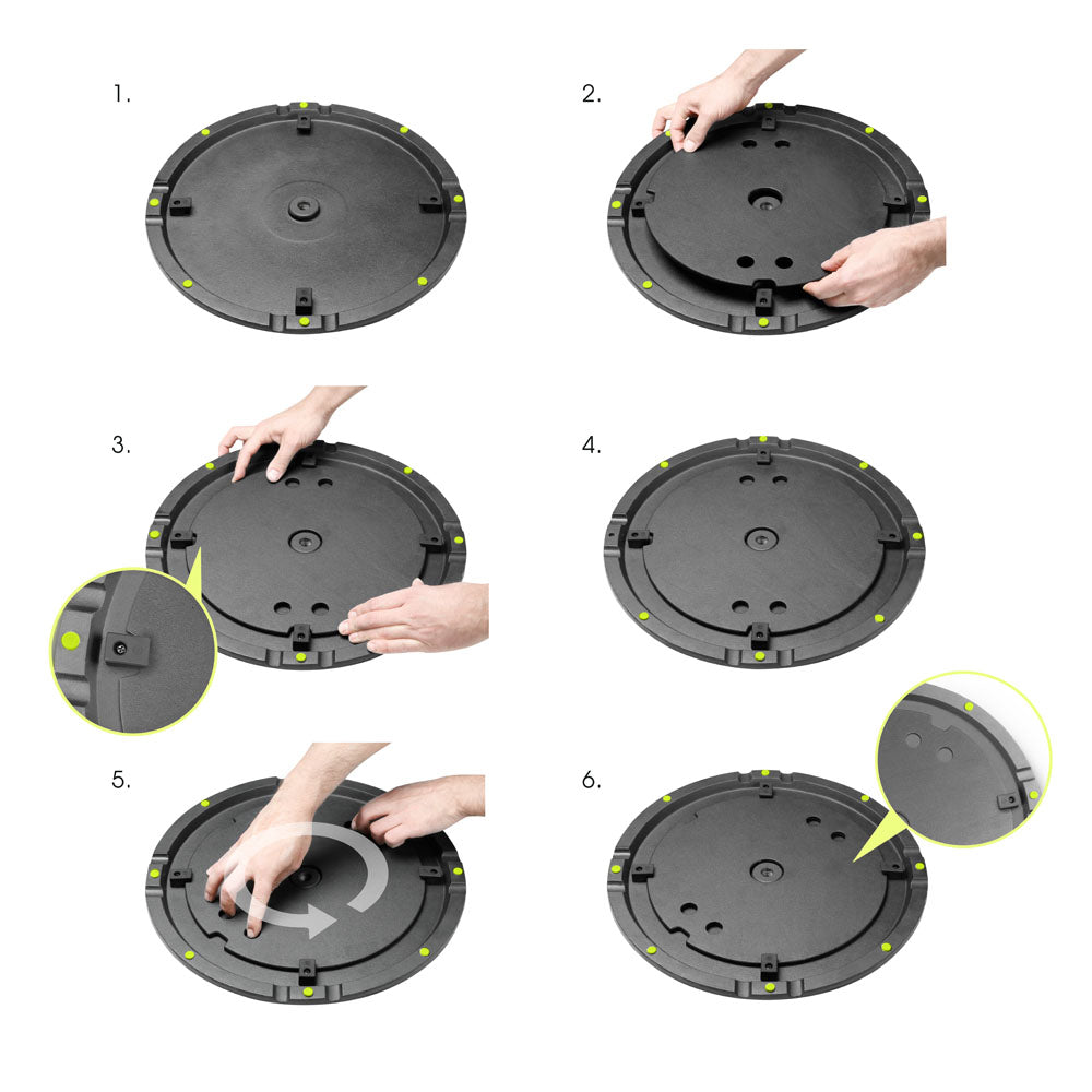 Gravity SSP WB SET 1 - Kaiutinteline jalustalla ja valurautapainolevyllä