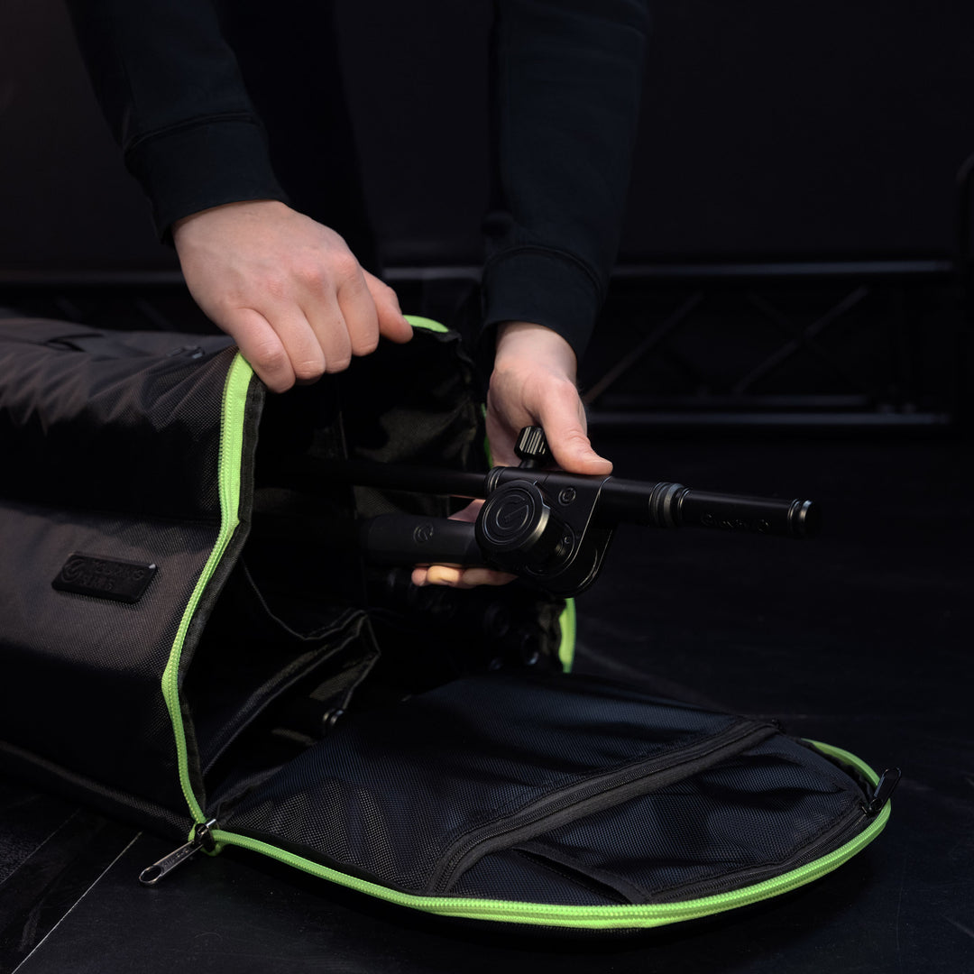 Gravity TBG MS 6 B - Touring transporttipussi jopa kuudelle mikrofonitelineelle, pyörillä