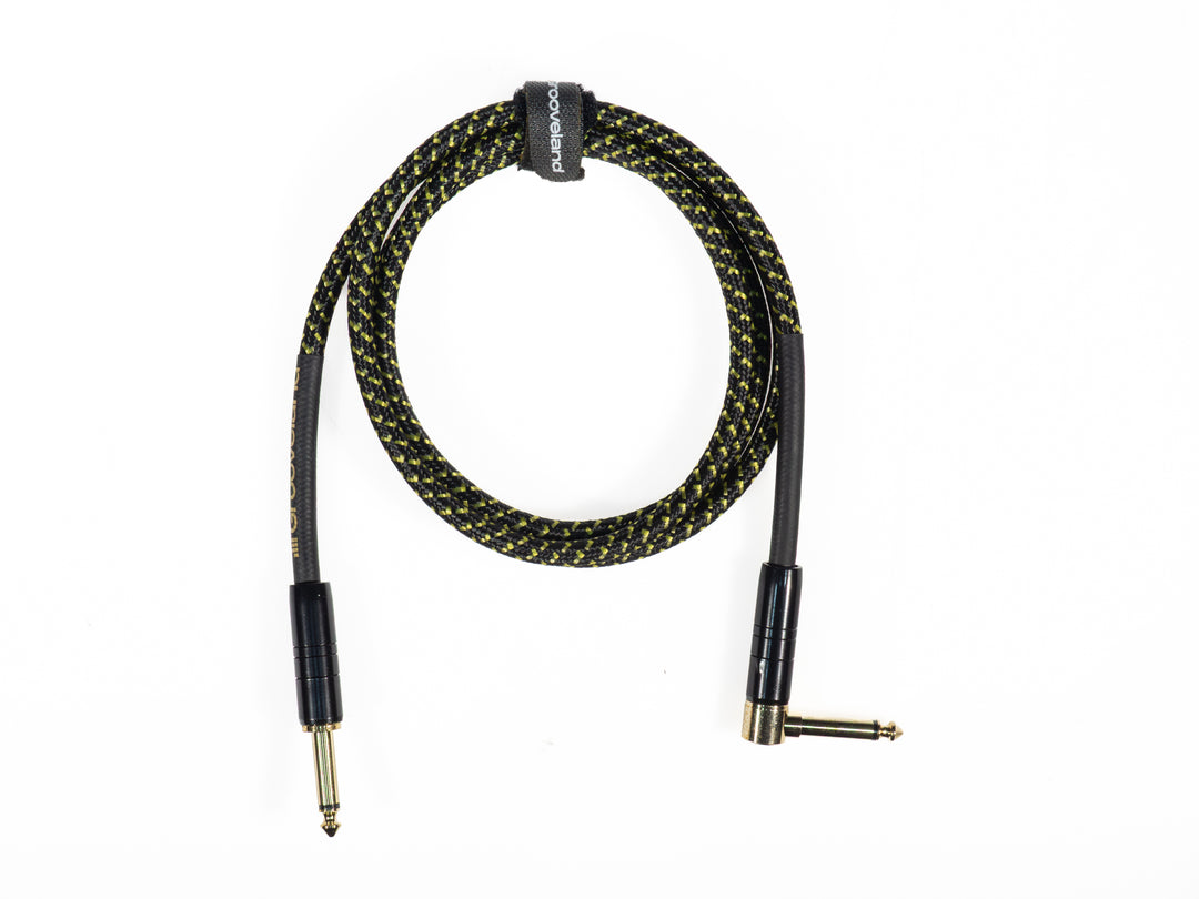 Grooveland Tweed Kulma Kitarakaapeli (1,5m - Musta)