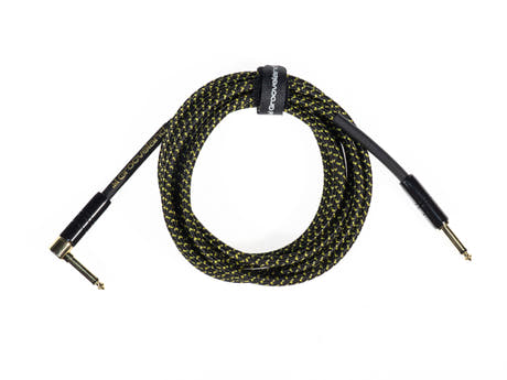 Grooveland Tweed Kulma Kitarakaapeli (3m - Musta)