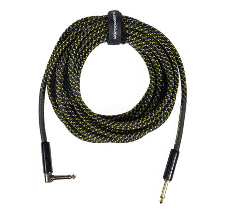 Grooveland Tweed Kulma Kitarakaapeli (6m - Musta)
