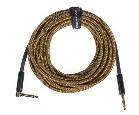 Grooveland Tweed Kulma Kitarakaapeli (6m - Ruskea)
