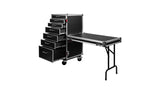 Gator GTOUR-WORKST7 flightcase, 7 laatikkoa ja työpöytä